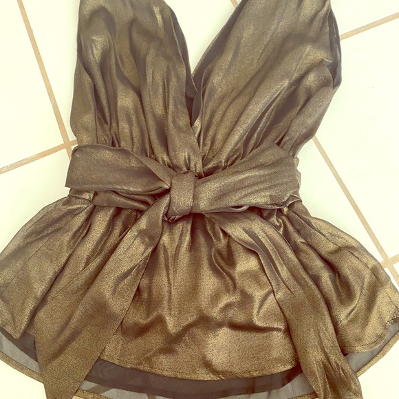 French Connection Bronze sleeveless top size M - Picture 1 of 2